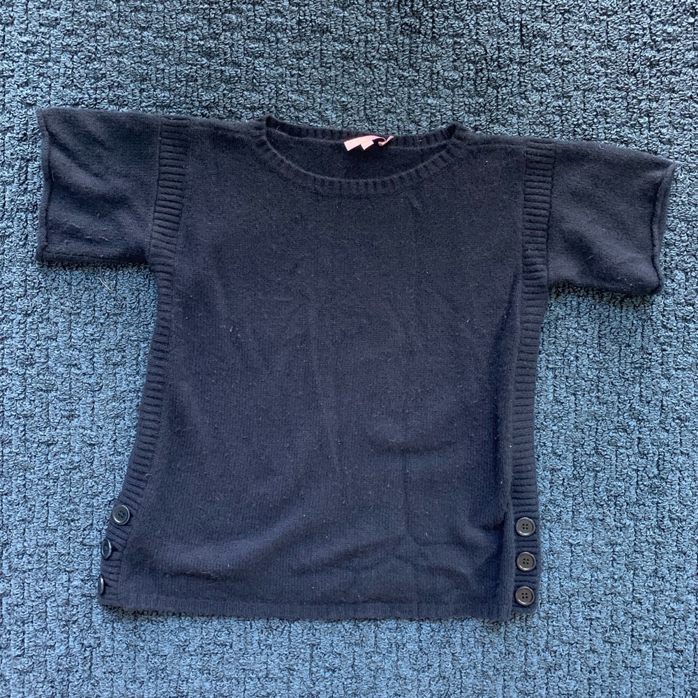 Calypso St. Barth Short Sleeved Cashmere Sweater